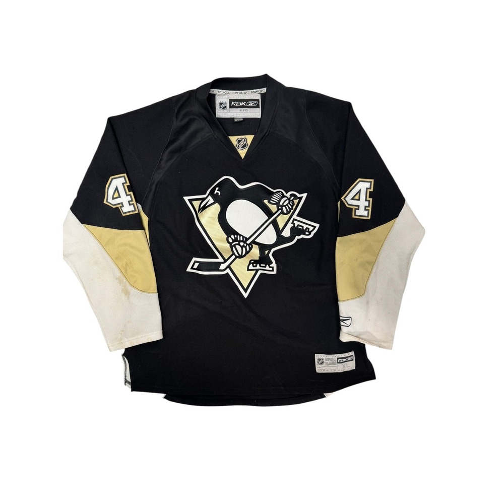 Brooks Orpik #44 Pittsburgh Penguins Reebok NHL Hockey Jersey Black XL